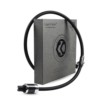 

CopperColour CC TIME audiophile power cable HiFi Powercord AU/US/EUR Schuko Plug with 5.5 mm 2 Specially designed frozen alloy