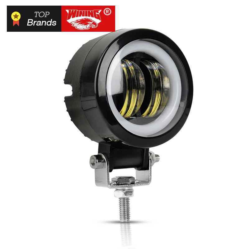 WINING 20W LED Driving Work Light for Trucks Off road Racing Lights Motorcycle led Spotlight Flood