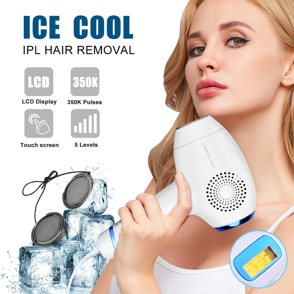 

Cold Feeling IPL Permanent Body Hair Removal 350,000 Flashes Intense Pulsating Light Epilator Bikini Underarms Epilator Device