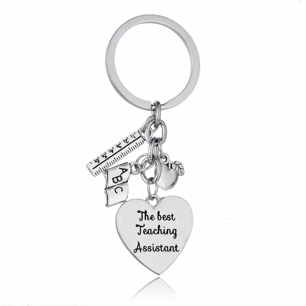 Лучший обучающий помощник брелок с сердечком линейка Apple ABC Book Charms для учителя