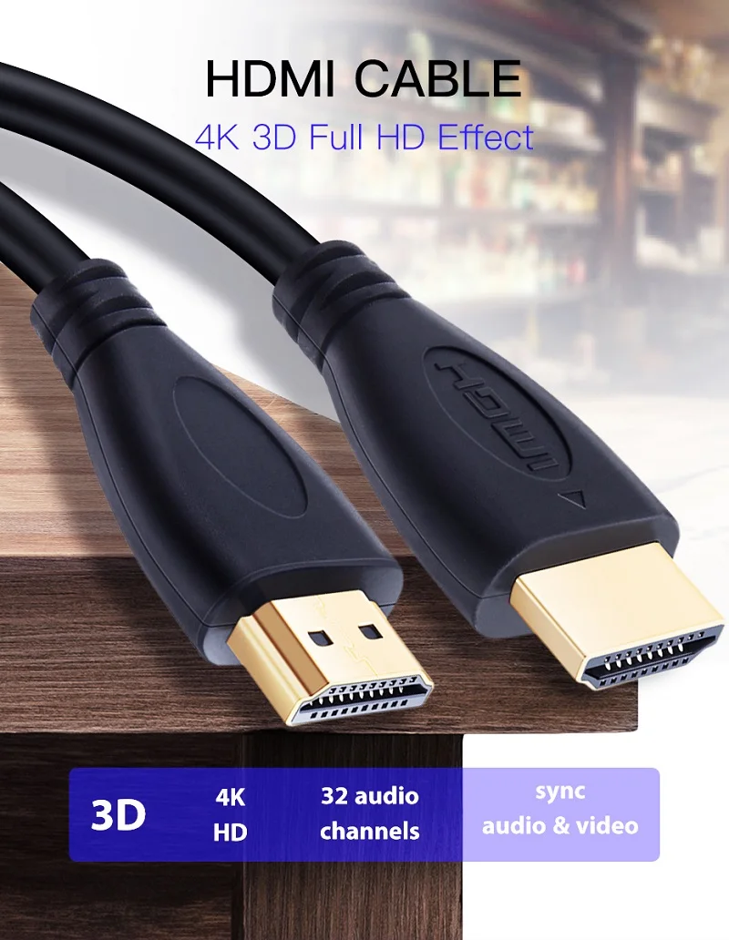 1Wholesale 100pcslot HDMI Cable High speed video cables gold plated Cable 0.3m 1m 1.5m 2m 3m 5m 7.5m 10m 15m for HD TV XBOX PS3