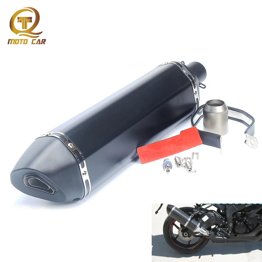 

Motorcycle Exhaust Muffler 570MM Modified Exhaust Pipe Escape Moto For Suzuki GW250 Kawasaki Z750/Z800 Ninja 250 Benelli 600