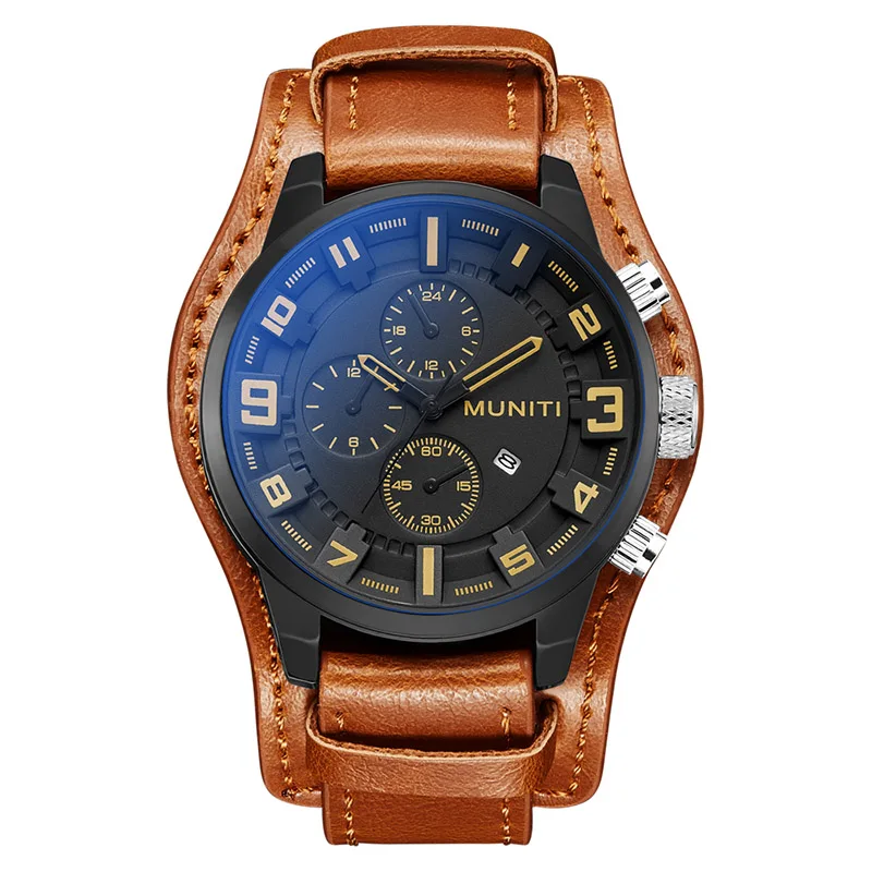 

Luxury Brand Quartz Wristwatches Business Men's Watch Sports Watches Leather Business Date Clock Relogio Free Shipping Sale