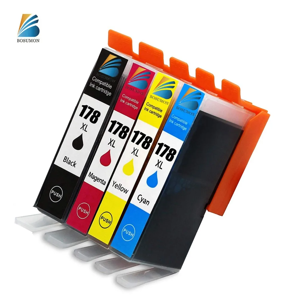 

Bosumon Compatible 178 XL Ink Cartridges for HP Photosmart Photo Printer B8553 C5383 C6383 D5463 B010b B109c B110a B209b