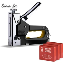 Ручной пистолет для ногтевого дизайна гвоздей заклепки инструмент заклепки пистолет комплект мебельный степлер для деревянной двери