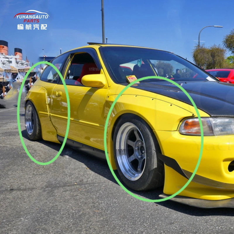 Переднее и заднее крыло для хэтчбека Civic (EG) PD GP Rocket Bunny Style (пара) из