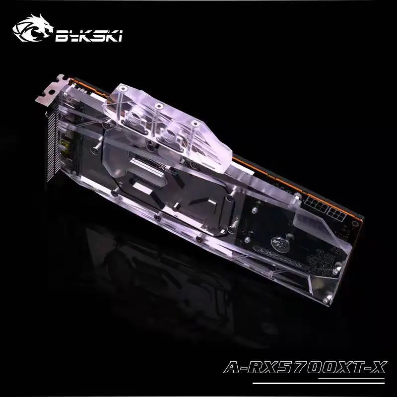 Bykski uso de bloques de agua para AMD Radeon RX 5700/5700XT Tarjeta de GPU/cubierta completa bloque de radiador de cobre/ 3PIN 5V A-RGB/4PIN 12V RGB - 3