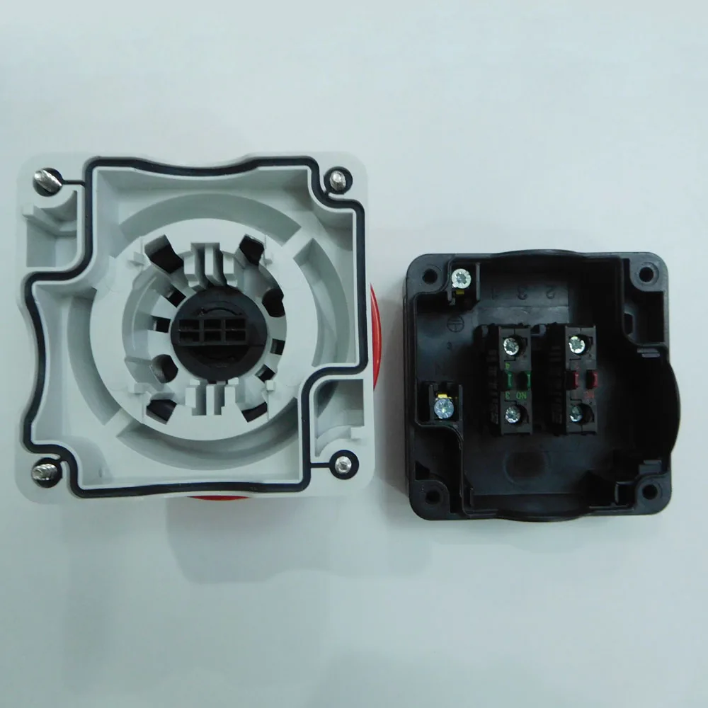 IP67 IP69K 1 NO + NC флуоресцентный/KC11/1 229746 красный гриб Аварийная остановка Кнопка
