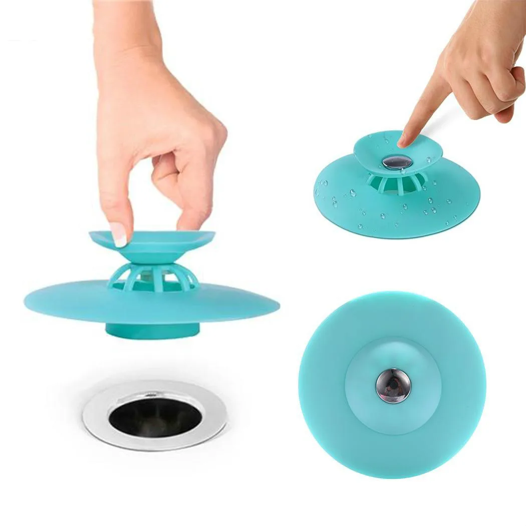 

Kitchen Tools Durable Filter Pool Wash Basin Filter Sewer Deodorant Bathtub Plugging Plug Catcher Stop Press Drain Flex