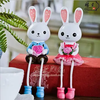

New Resin Doll Crafts Decorations Warm Home Decorations Hanging Feet Doll Fairy Garden Mini Statuette Discount Promotion