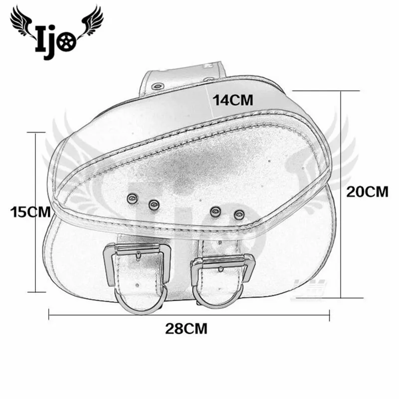 Мотоцикл седло мешок из высококачественной кожи для kawasaki honda suzuki боковые сумка дорожная сумка мешок инструмента профессиональной