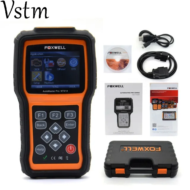 

Foxwell NT414 Four System Diagnosis Scan Tool Engine ABS Airbag Reset Universal Automotive Scanner Cheap than MD802