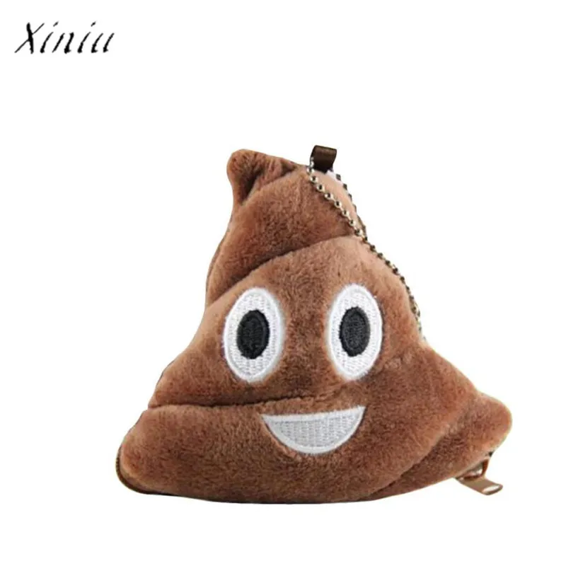 Poo Pillow Plush Soft Emoji Emoticon Coin Purse Gift Women Small Mini