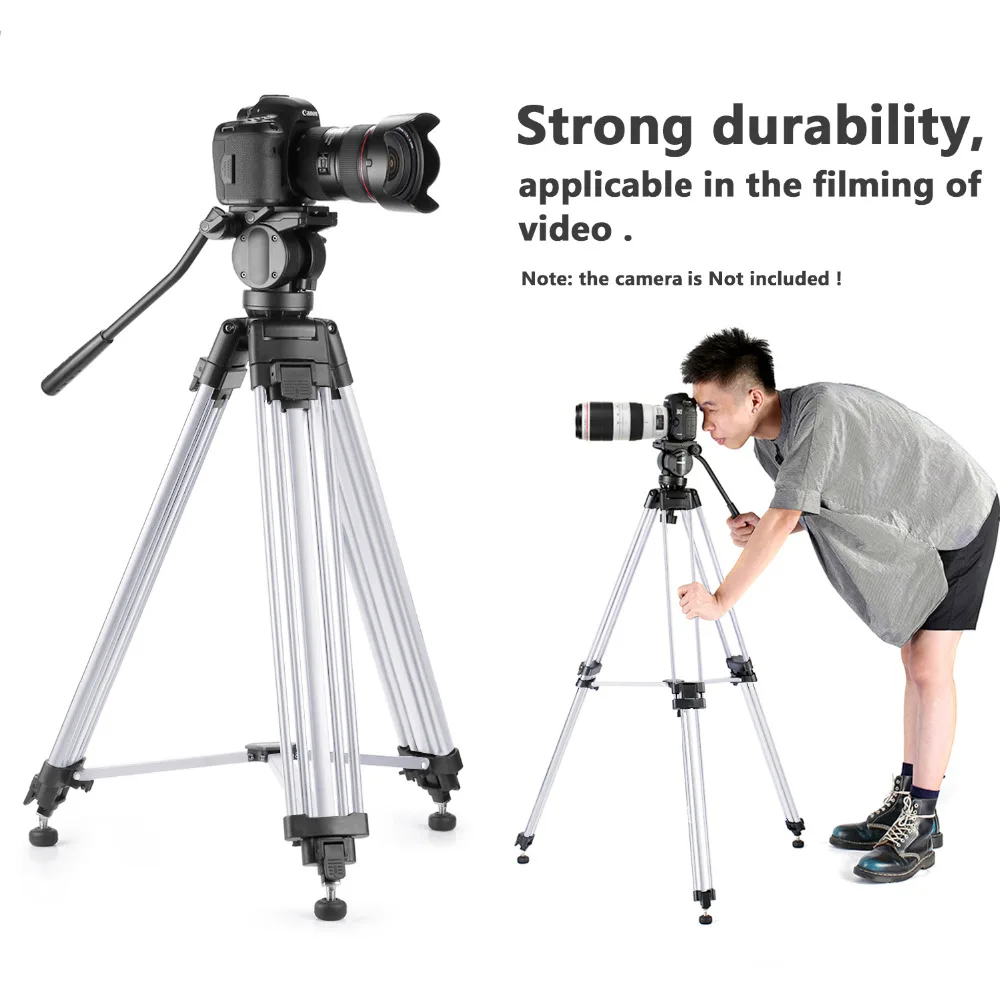  Neewer Pro Video Camera Tripod 61 inches Aluminum Alloy with 360 Degree Fluid Drag Head Quick Shoe 