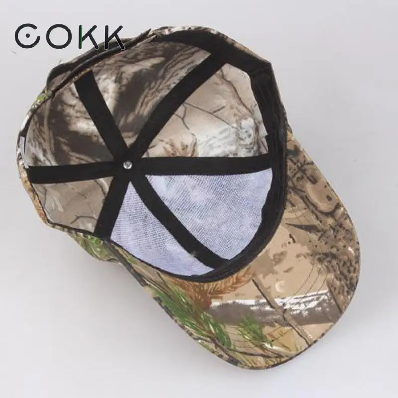 COKK летняя камуфляжная бейсболка Мужская с узором листьев Snapback Головные уборы для мужчин и женщин быстросохнущая Солнцезащитная уличная Солнцезащитная шляпа