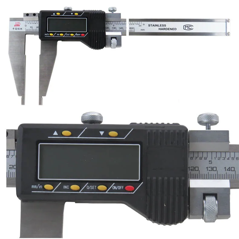 Высококачественный цифровой штангенциркуль 0-500 мм сверхмощная функция цифровой суппорт 500 мм 20 дюймов цифровой суппорт с наконечниками