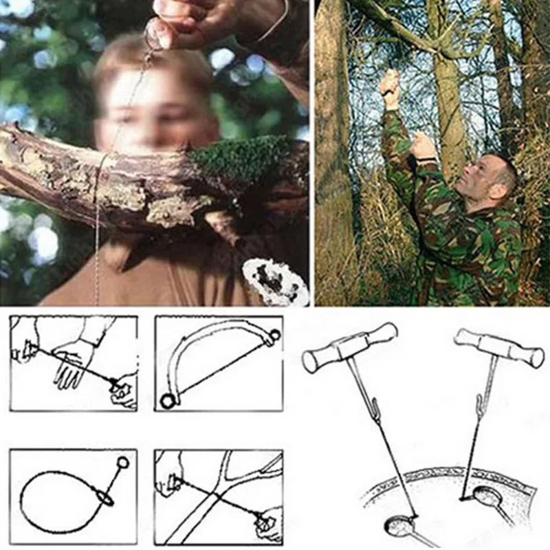 Открытый выживания из нержавеющей стали ножовка ручная цепная пила резки Открытый аварийный Fred пила Кемпинг Охота ножовка surviv