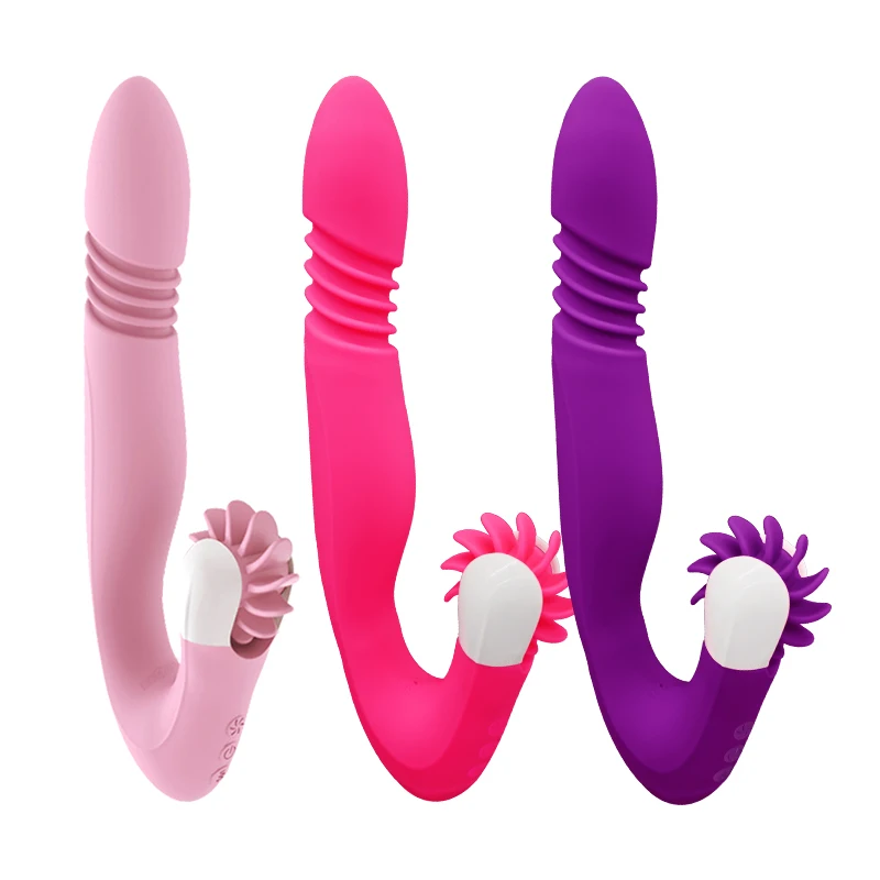 Man Nuo Licking Kiss Heating Vibrator Orgasm Rotation Tongue Vibrator Clitoris Stimulator G-spot Dildo Adult Sex Toys for Women image_1