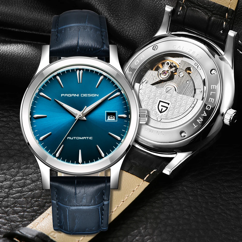 PAGANI Дизайн новые роскошные Брендовые мужские классические механические часы деловые водонепроницаемые часы из натуральной кожи автоматические часы