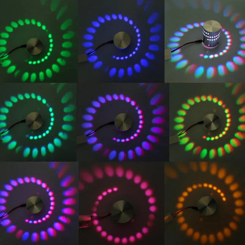 Wongshi AC85 265V дистанционное управление RGB 3 Вт алюминиевый потолочный светильник s