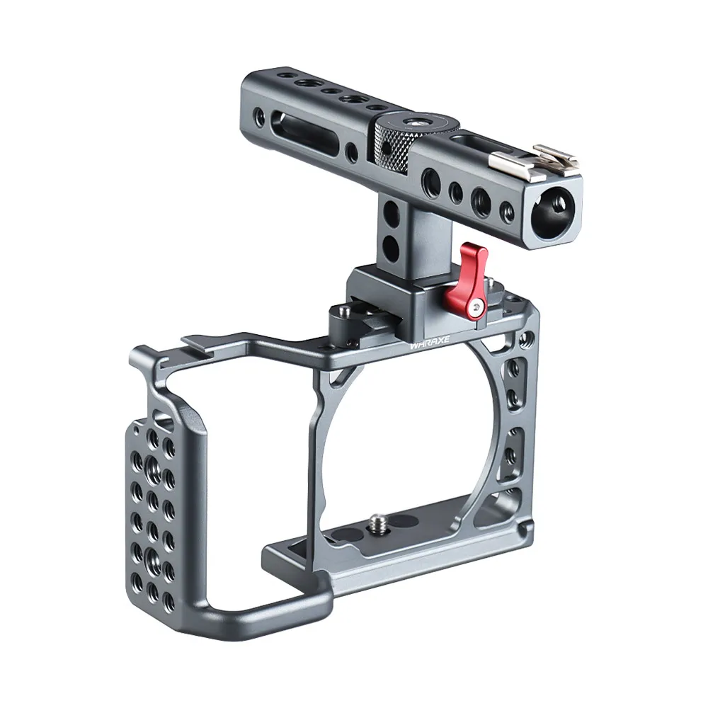 Andoer Video Camera Cage Rig w/Top Handle Stabilizer Film Movie Making