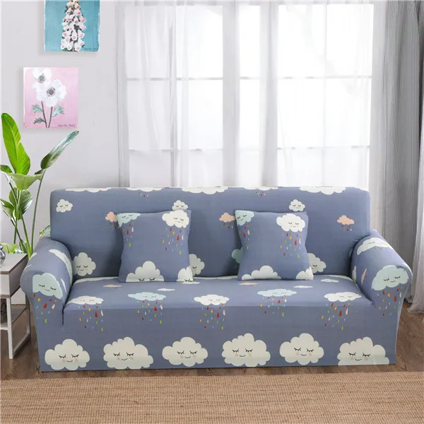 Универсальный чехол для дивана, кресло, угловой диван, эластичные диванные чехлы, L образный Диванный чехол для гостиной - Цвет: Color 7