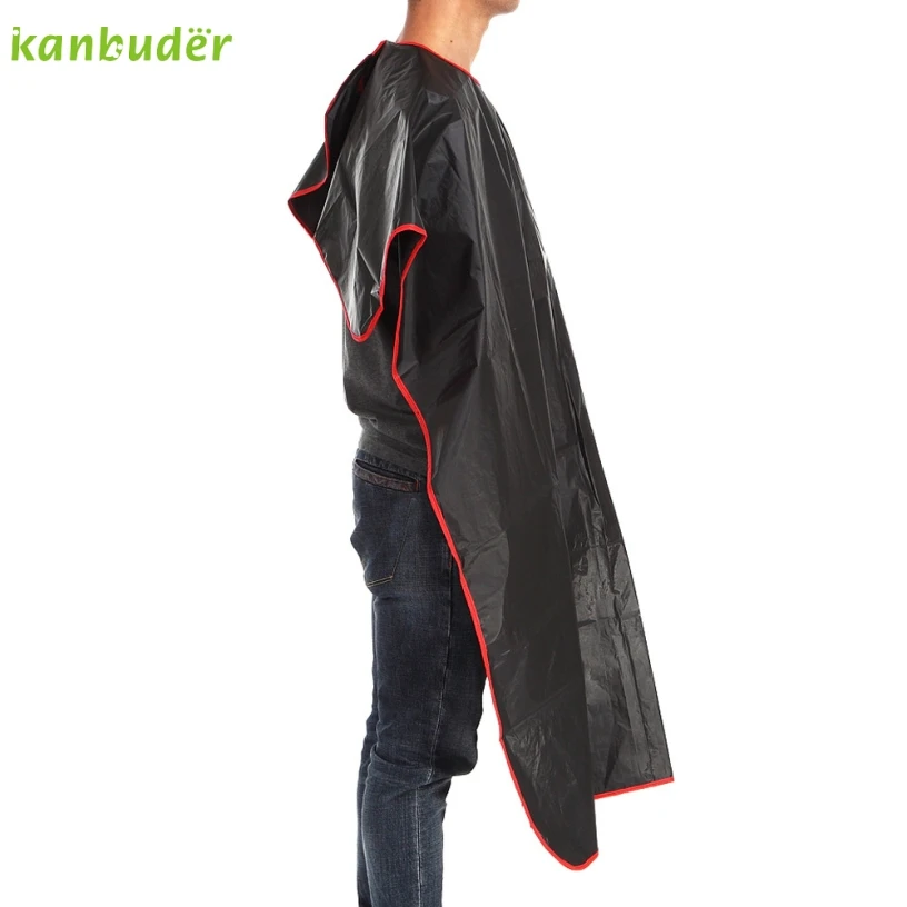 Kanbuder New Good Quality Black Cutting Hair Waterproof Cloth Salon Barber Gown Cape Hairdressing Hairdresser 1PC Kanbuder New Good Quality Black Cutting Hair Waterproof Cloth Salon Barber Gown Cape Hairdressing Hairdresser 1PC