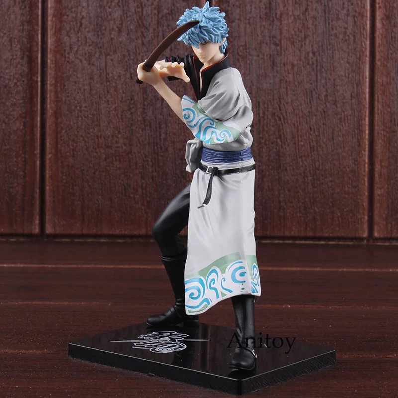 Серебряная Душа гинтама фигура Banpresto DX Vol.1 Sakata Gintoki ПВХ Фигурки Коллекционная модель игрушки 17 см