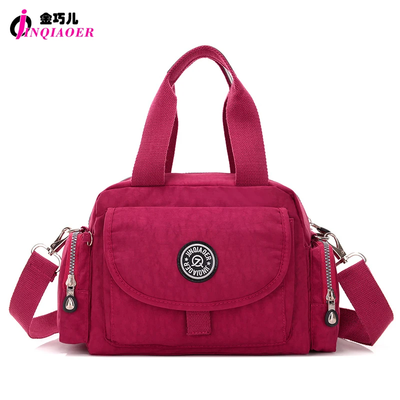 JINQIAOER Cool Waterproof Women Handbag Small Nylon Messenger Bag