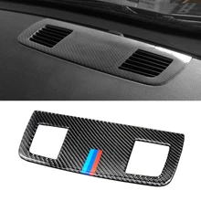 Для BMW 3 серии E90 E92 E93 2005-2010 2011 2012 углеродное волокно интерьер приборной панели автомобиля кондиционер Выход вентиляционное отверстие крышка отделка