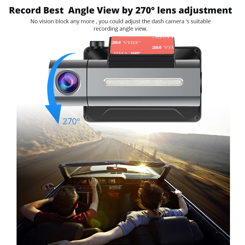 QUIDUX Mini Android автомобильный видеорегистратор GPS 270 градусов 3G WIFI сенсорный экран с