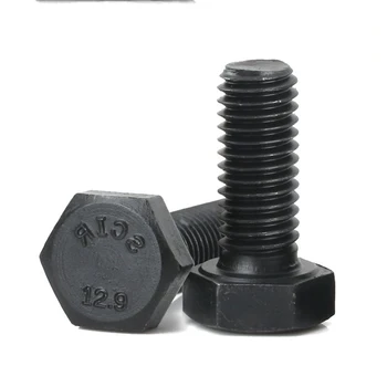 

1pcs M10 alloy steel hex bolt high strength black carbon steel bolts home decoration screw screws 45mm-100mm length