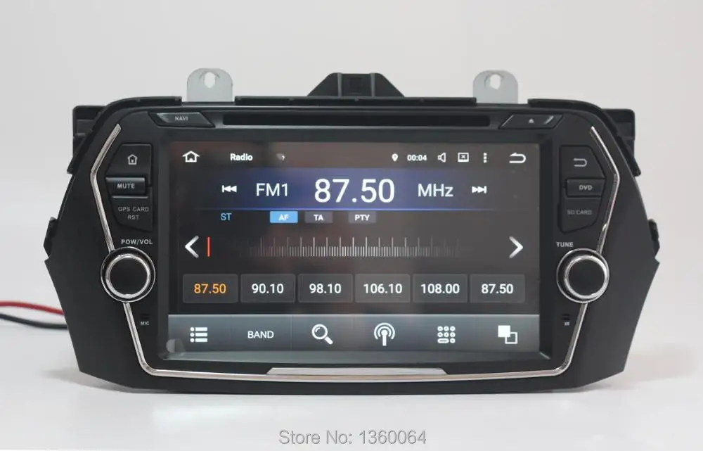 Excellent Quad Core 1024*600 HD Android 5.1.1 Car DVD GPS For SUZUKI CIAZ 2015 with Stereo Radio Head unit WIFI 4G DVR 1.6Ghz CPU/16G Nand 14