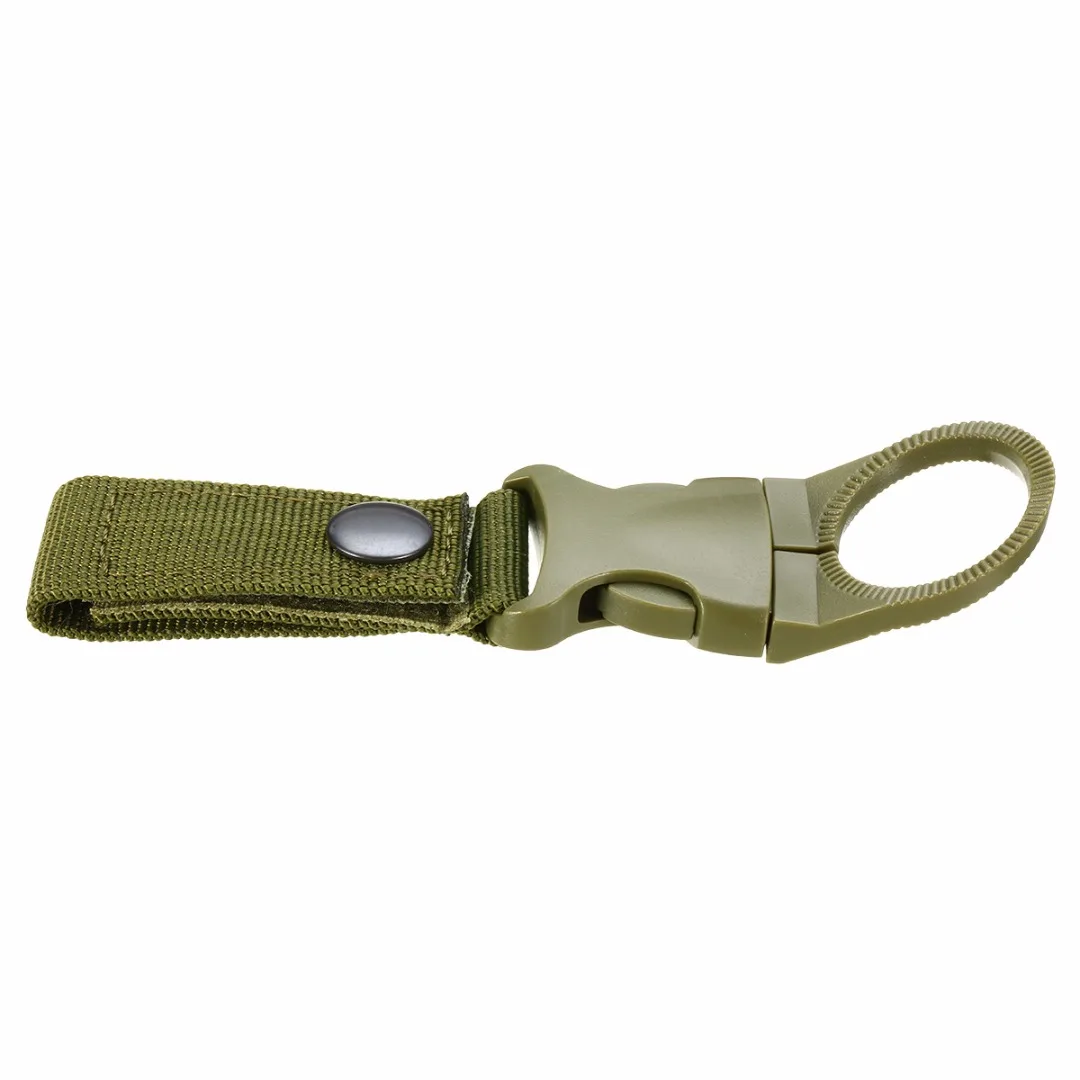 New Outdoor Military Water Bottle Hanging Webbing Buckle Hook Holder Belt Clip For Climb Carabiner Belt Backpack Hanger Camp
