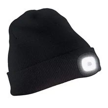 4LED вязаная шапка перезаряжаемая Hands Free Налобная Крышка для охоты кемпинга бега TY53