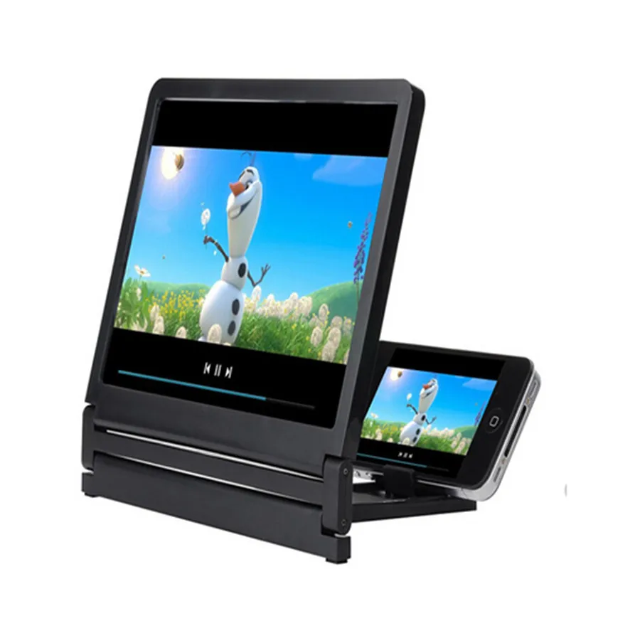 

Binmer Mobile Phone Car Holder Windscreen Suction Cup 3D Video Screen Amplifier Folding Enlarged Expander Stand