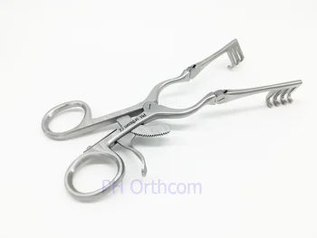

self-reating Retractor, 140mm, blunt tips, Veterinary Instrument
