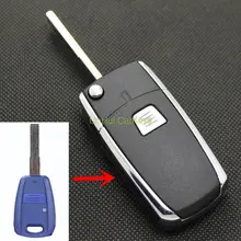 PINHA Caso para FIAT SIENA PALIO PUNTO Chaves Chave Do Carro Com Latão Lâmina sem cortes 1 Botão do Controle Remoto Chave Shell Capa 1 PC