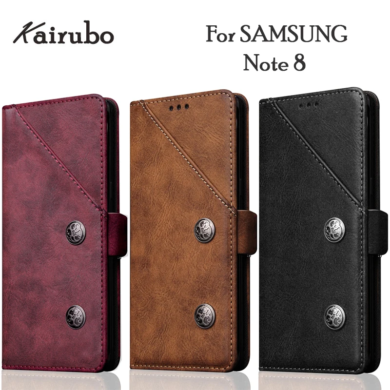 For Coque Samsung Note8 Case Flip Phone Cover Samsung Note 8 Case