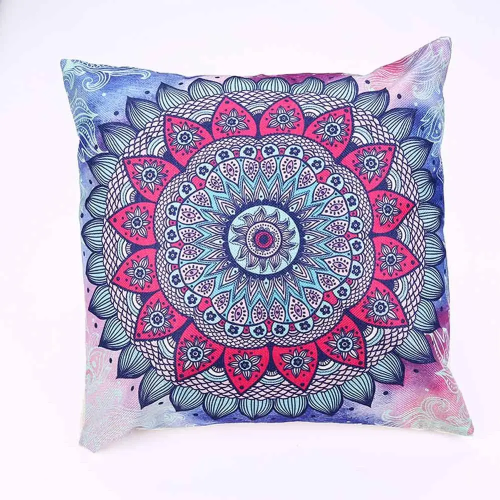 BZ1217-1 Mandala Pattern Cushion Cover