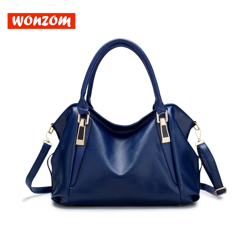 

WONZOM Fashion Elegant Women Handbags Rational Designer Large Capacity For Female PU Leather Portable Shoulder Bags 2018 Bolsos