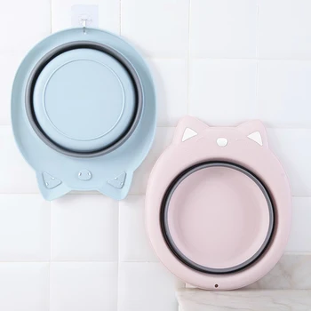 

Folding Washing Basins Bathroom Travel Portable Sink Foldable Cube Plastic Collapsible Bucket Outdoor Camping Basin Accessories