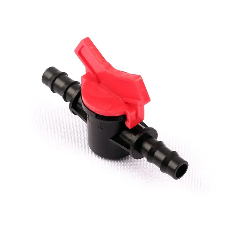 50pcs 8/11mm Garden Irrigation Hose Ball Valve Barbed Straight Pipe