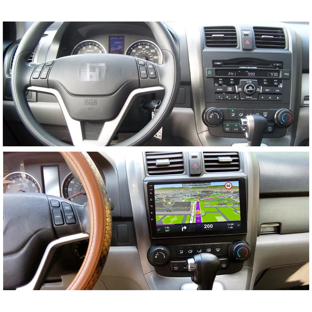 Excellent Sinosmart  Android 8.1 2Din IPS/QLED 2.5D screen car gps radio navigation player for Honda CRV 2006-2018 3