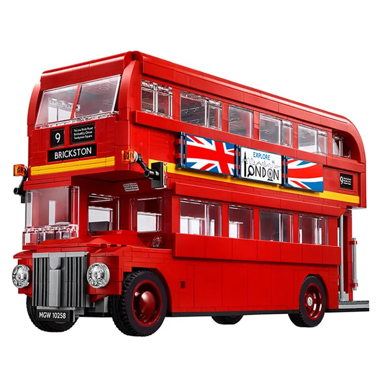 

1716PCS Technic Series The London Bus Set Building Blocks Bricks Children Educational Toys Model Gifts Double Decker Bus Blocks