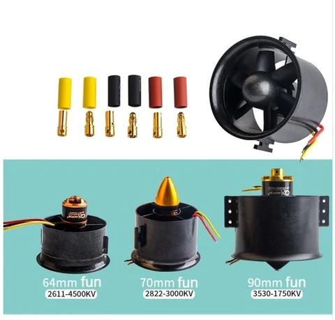 EDF 64mm70mm90mm 4500KV3000KV1750KV ducted fan for rc jet airplane EDF 64mm70mm90mm 4500KV3000KV1750KV ducted fan for rc jet airplane
