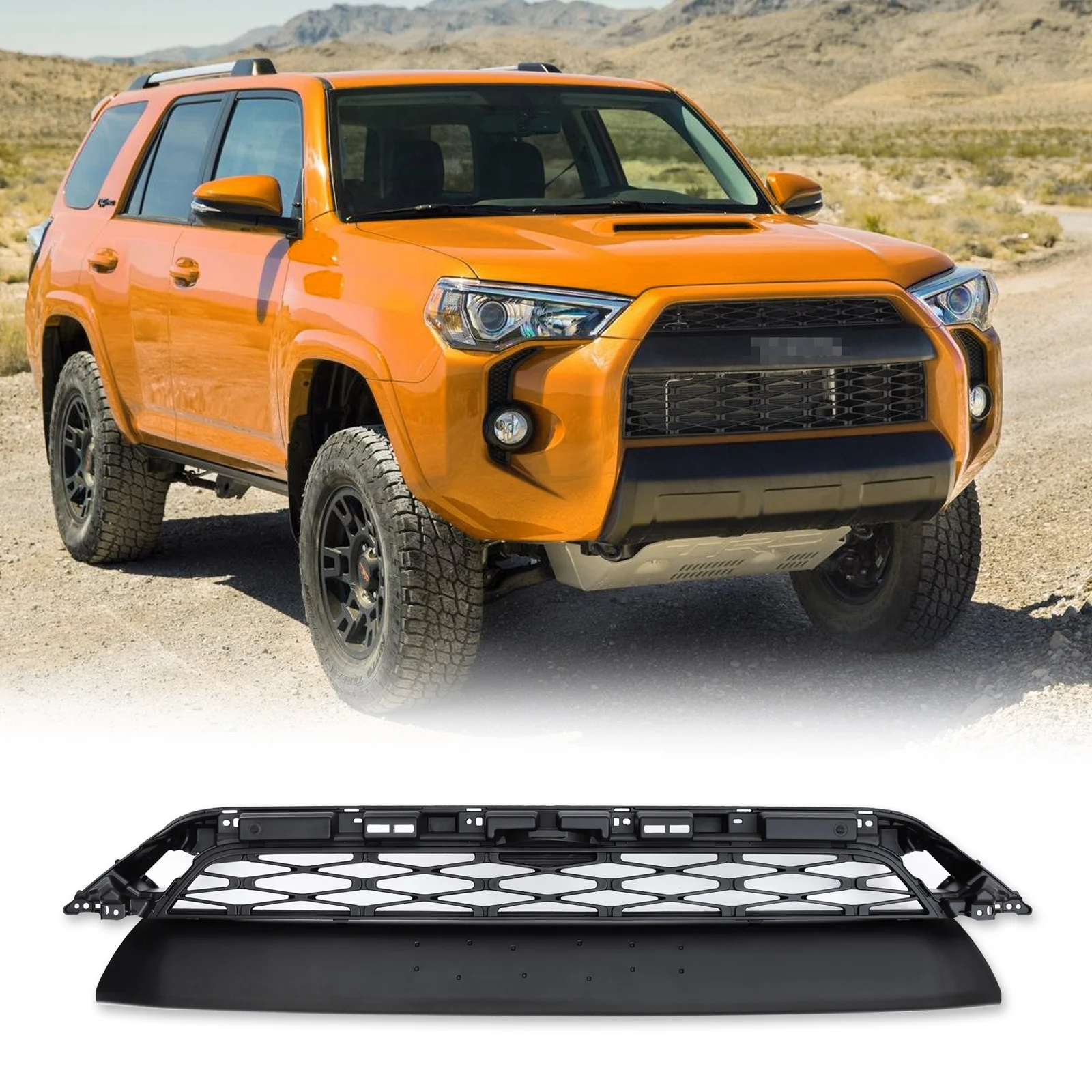 Front Grille for Toyota 4Runner TRD Pro Grille 2014 2018 with Logo