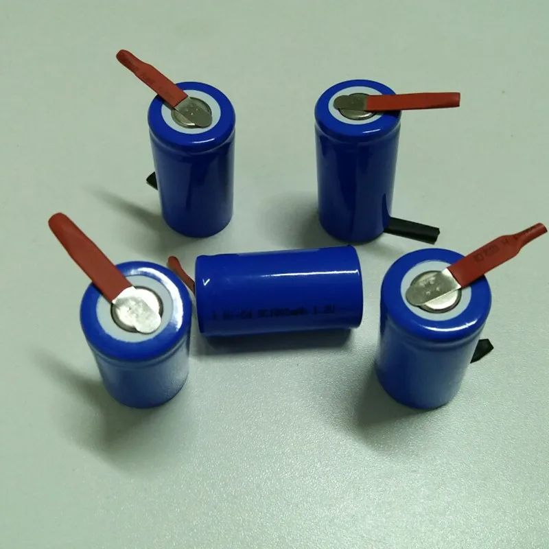 Pilas recargables ni cd sub sc 1 2 v 1800mah color azul con mesas 4