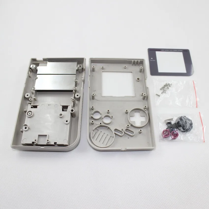 12 set Housing Case W/ Silicone Conductive Rubber D Pad For Gameboy Game Boy Classic GB Console Housing Shell Case Cover