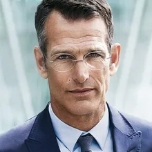 Новые простые бескаркасные металлические очки эллиптические деловые мужские Ультра светильник из чистого титана Shile оптическая оправа